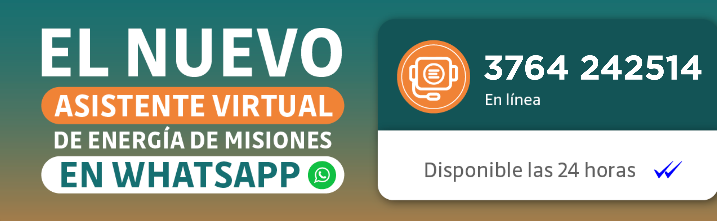 Contacta con Energía de Misiones por WhatsApp para consultas sobre facturas y pagos